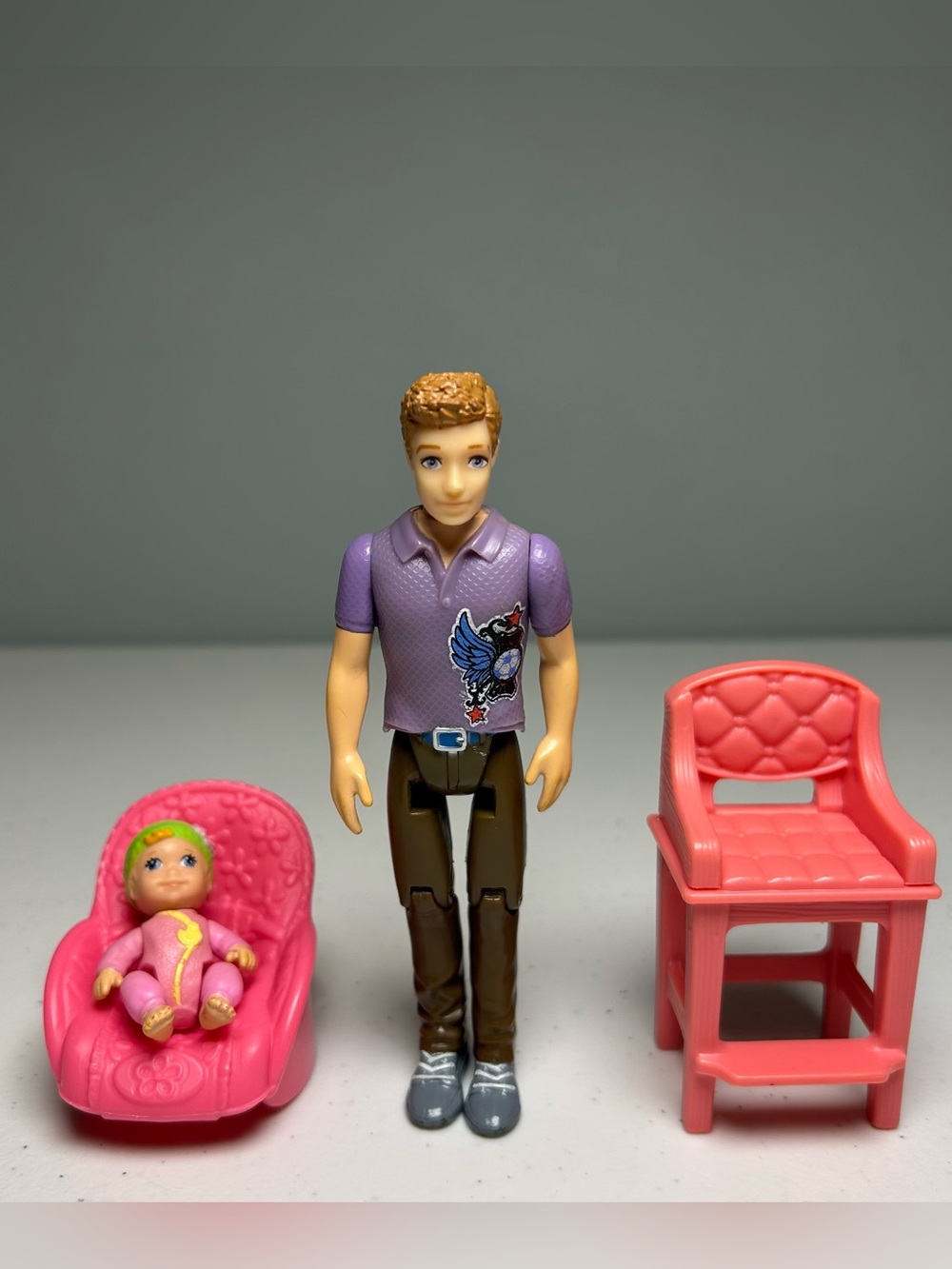 Fisher Price Loving Family Dollhouse Dad Baby Furniture Replacement Lot 2014